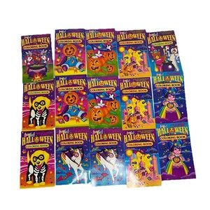 Lot Of 15 Lisa Frank Vintage Halloween Mini Coloring Books Party Favors